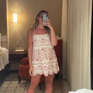 ZARA Embroidered Summer Dress